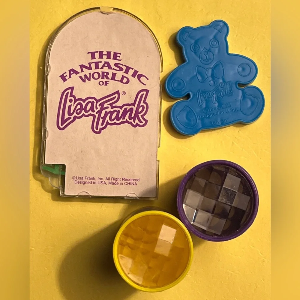 Vintage 90s Lisa Frank Party Favors Mini Pinball Kaleidoscope X2 & Maze